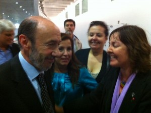 Con Rubalcaba